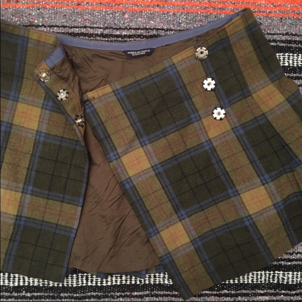 AMERICAN EAGLE / vintage plaid skirt